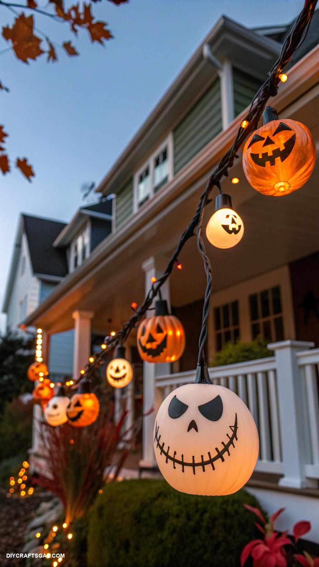 nightmare before christmas home decor Pumpkin king lights for outdoor decoration