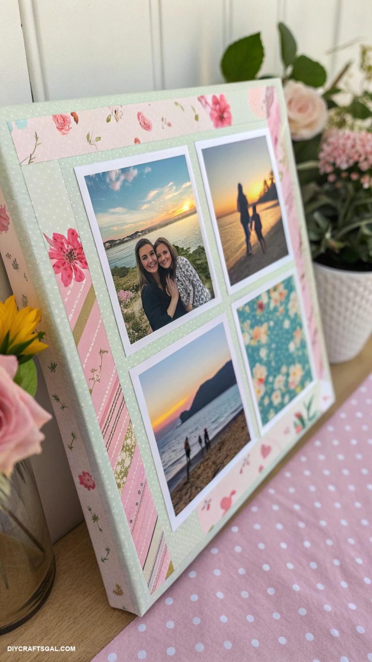 aesthetic art ideas Personalized photo collage on canvas