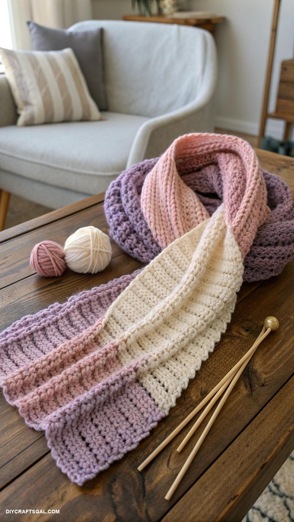 beginner knitting ideas Knit a cozy scarf for beginners