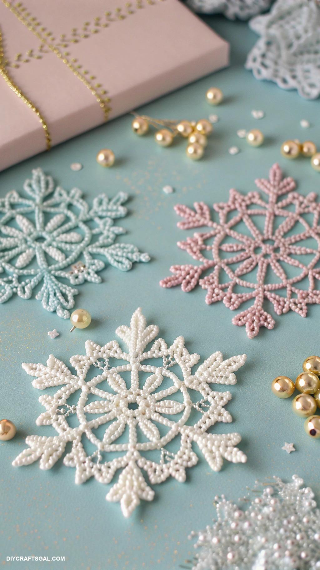 crochet snowflake ideas Crochet snowflake appliquys for holiday cards