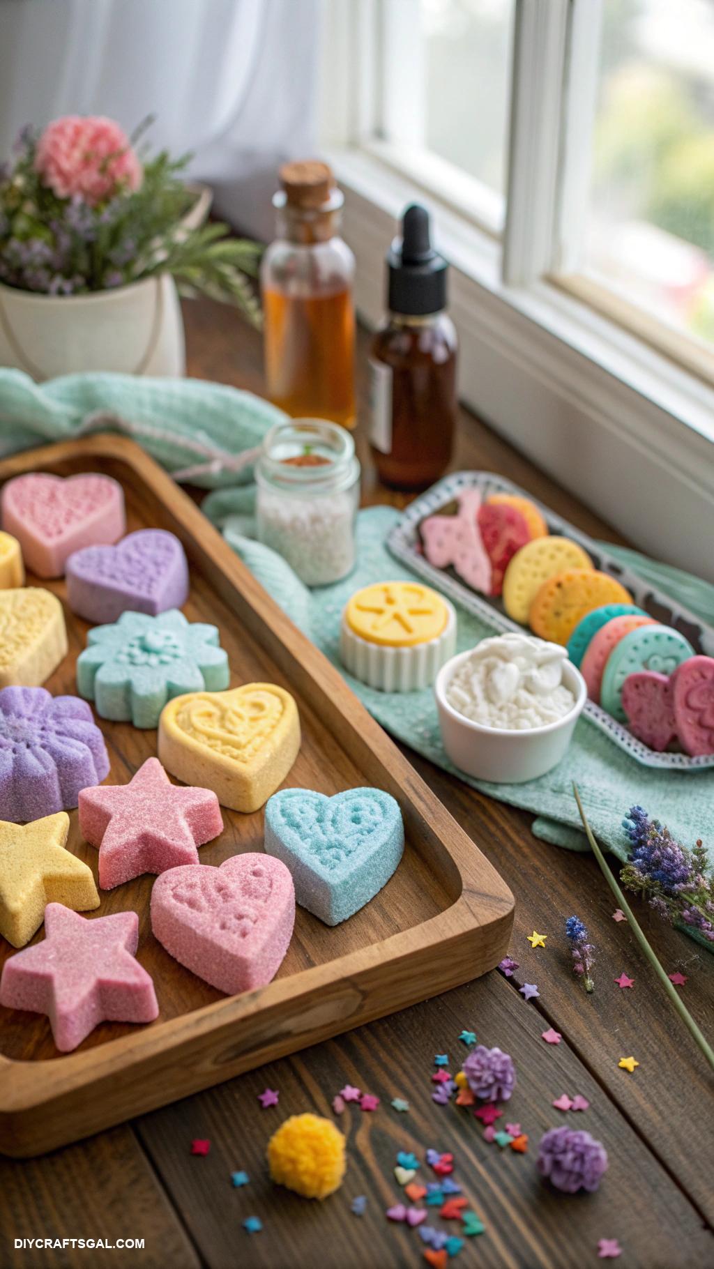 diy birthday gifts DIY bath bombs in fun shapes