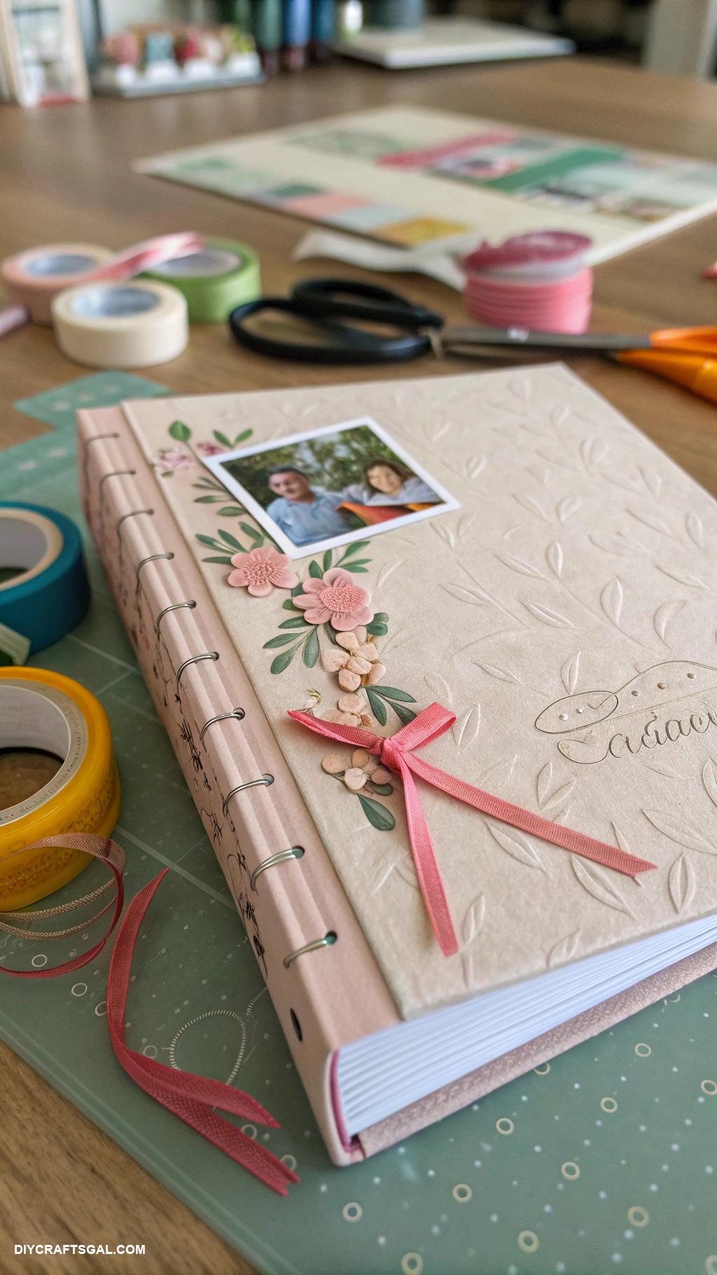 diy birthday gifts Personalized photo album with handmade cover