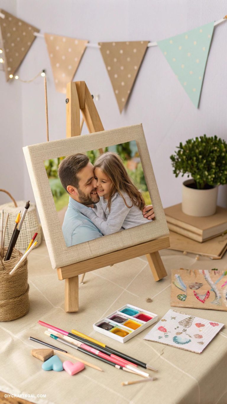 diy fathers day gift ideas Photo printed onto canvas for home decor
