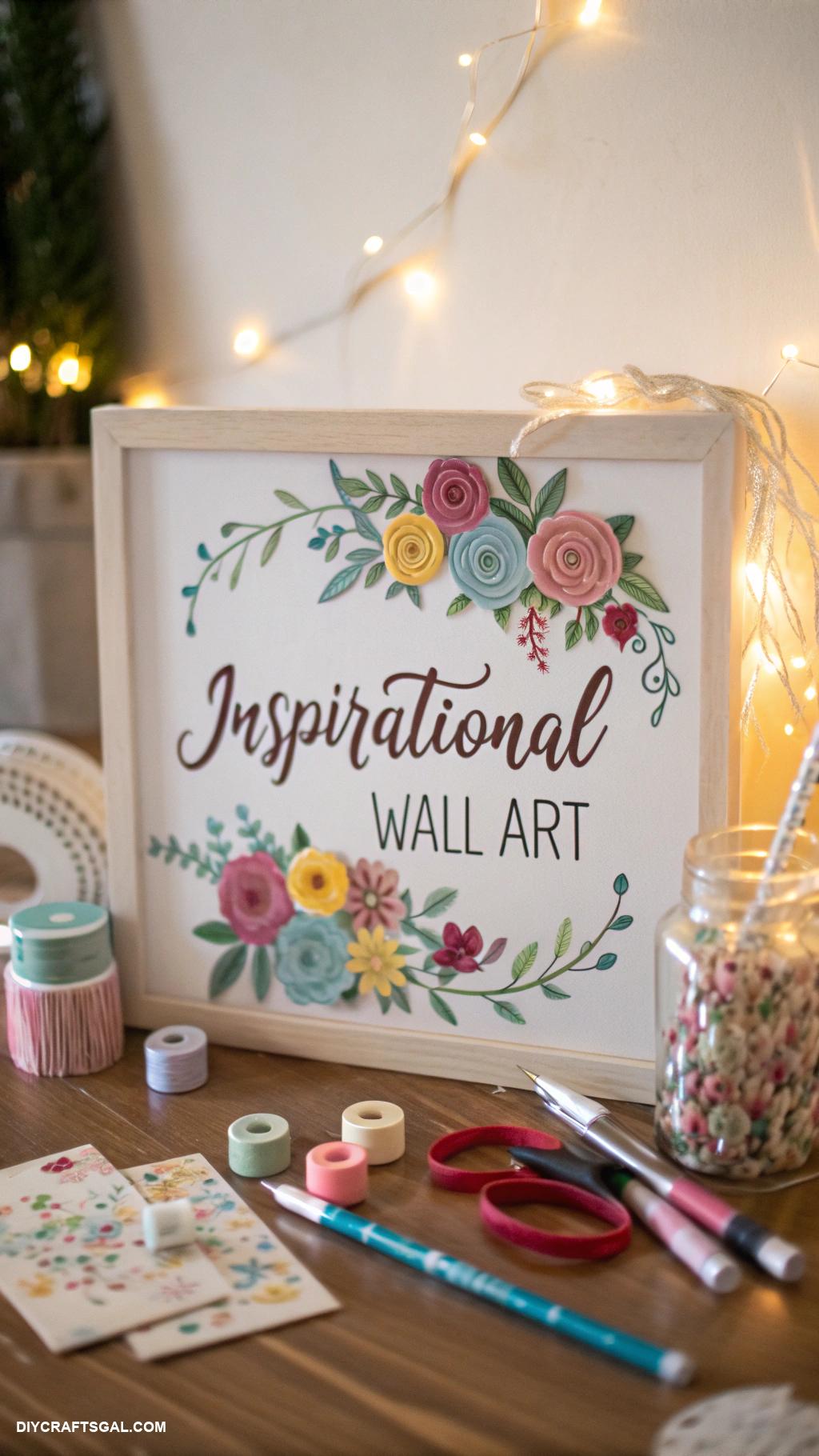 diy graduation gifts Decorative wall art featuring inspiring quotes