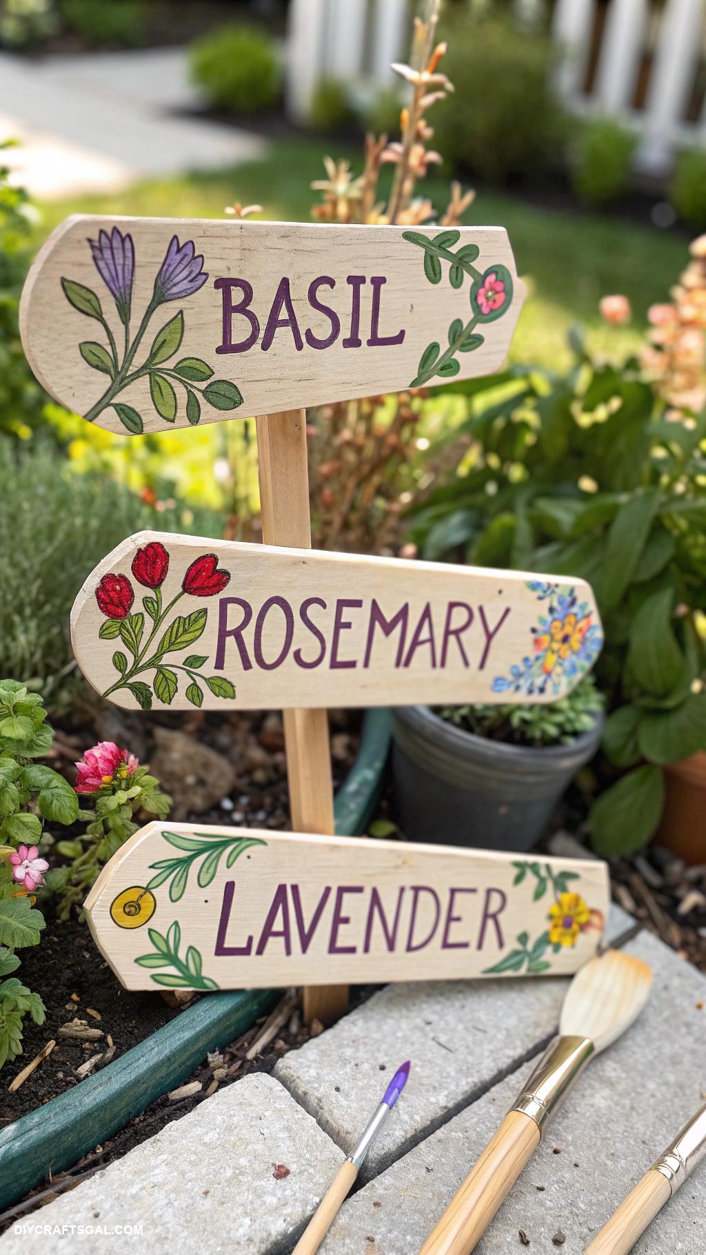diy mothers day gift ideas Custom garden markers for her plants