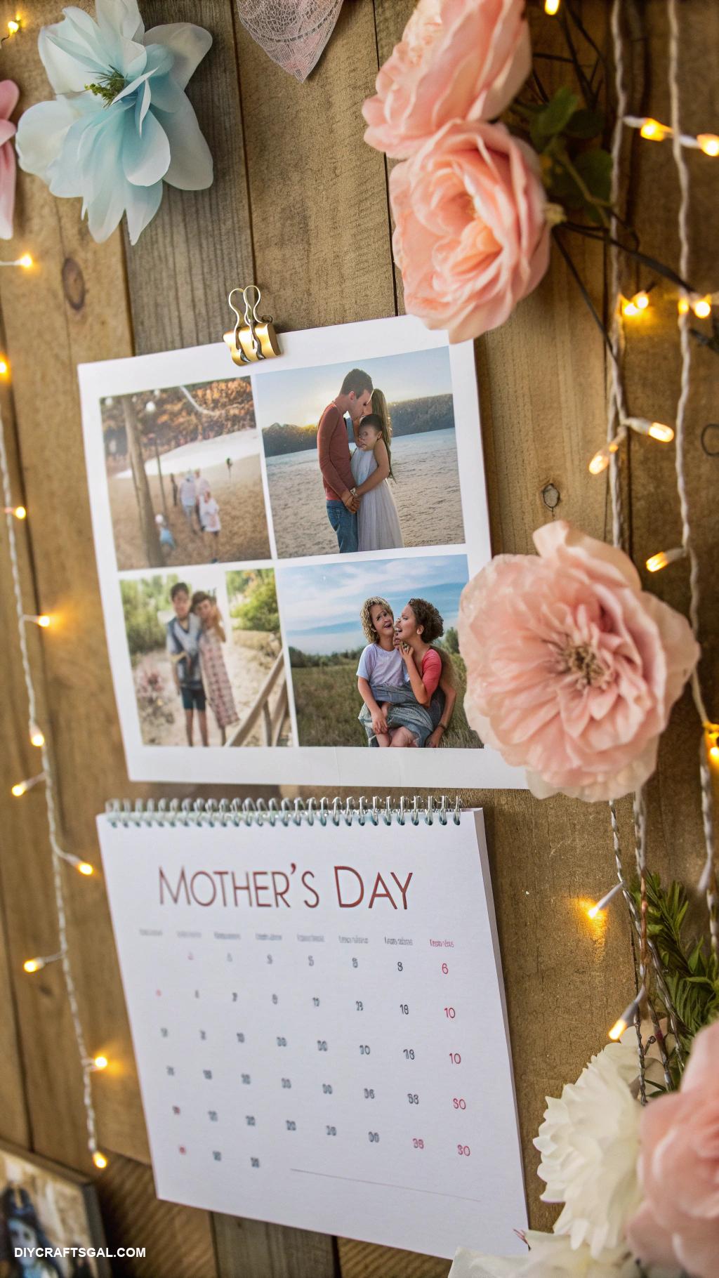diy mothers day gift ideas Customized calendar with family photos