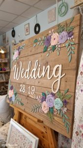 diy wedding gifts Customized wall art with wedding date
