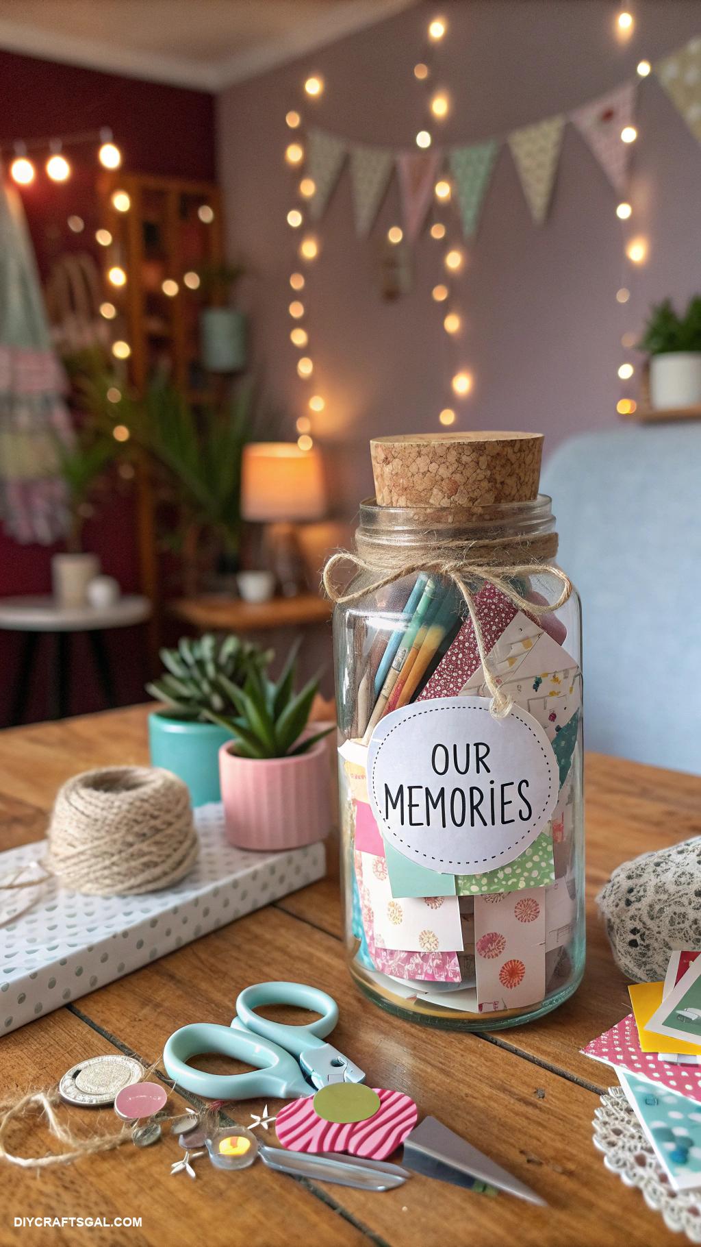 diy wedding gifts DIY memory jar for shared experiences