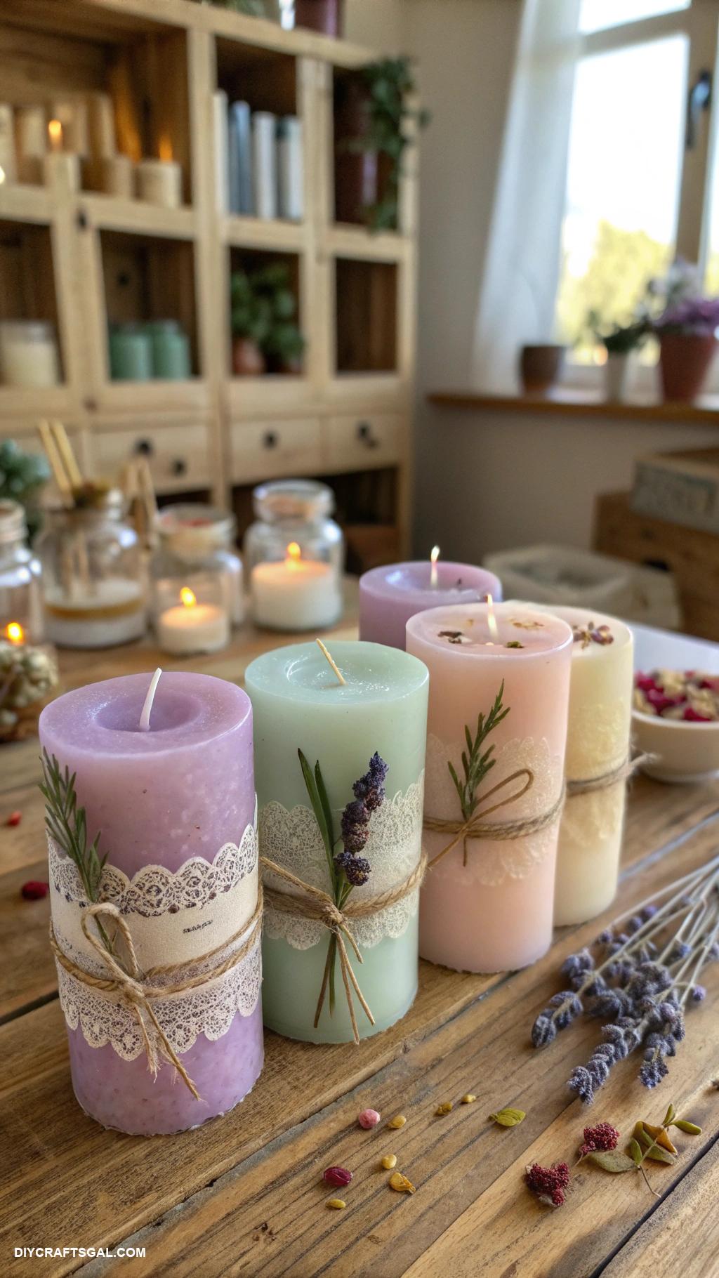 diy wedding gifts DIY scented candles with favorite fragrances