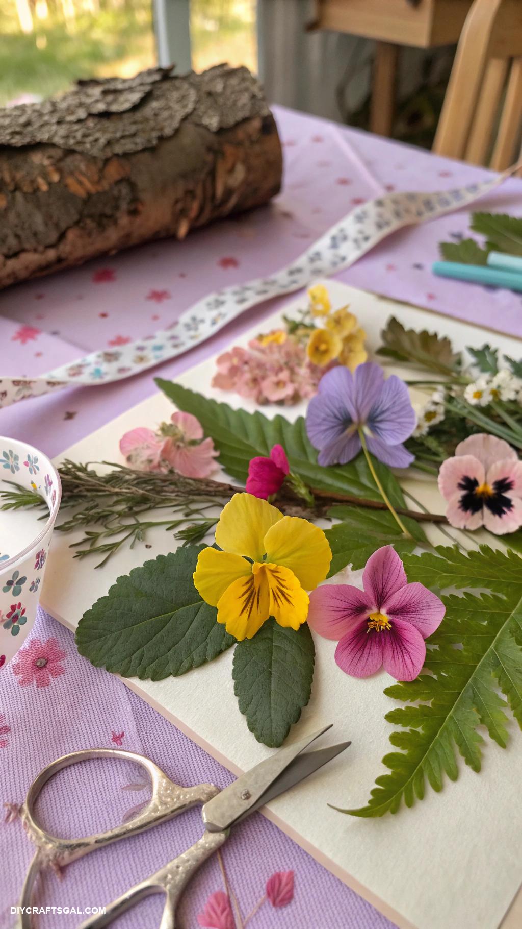 easy easter crafts Assemble a spring themed nature collage