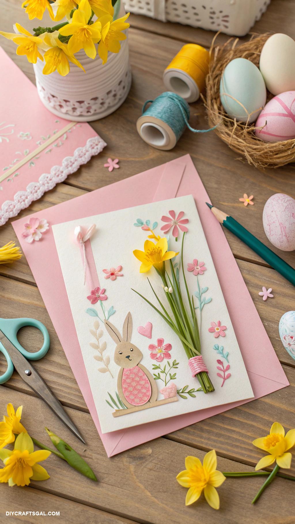 easy easter crafts Make DIY Easter themed greeting cards