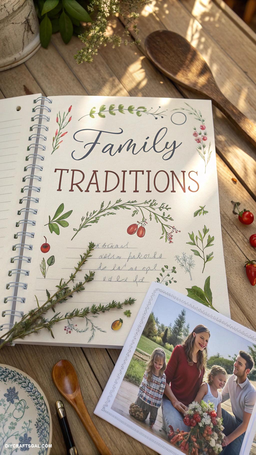 journal page inspo Recipe page for family traditions