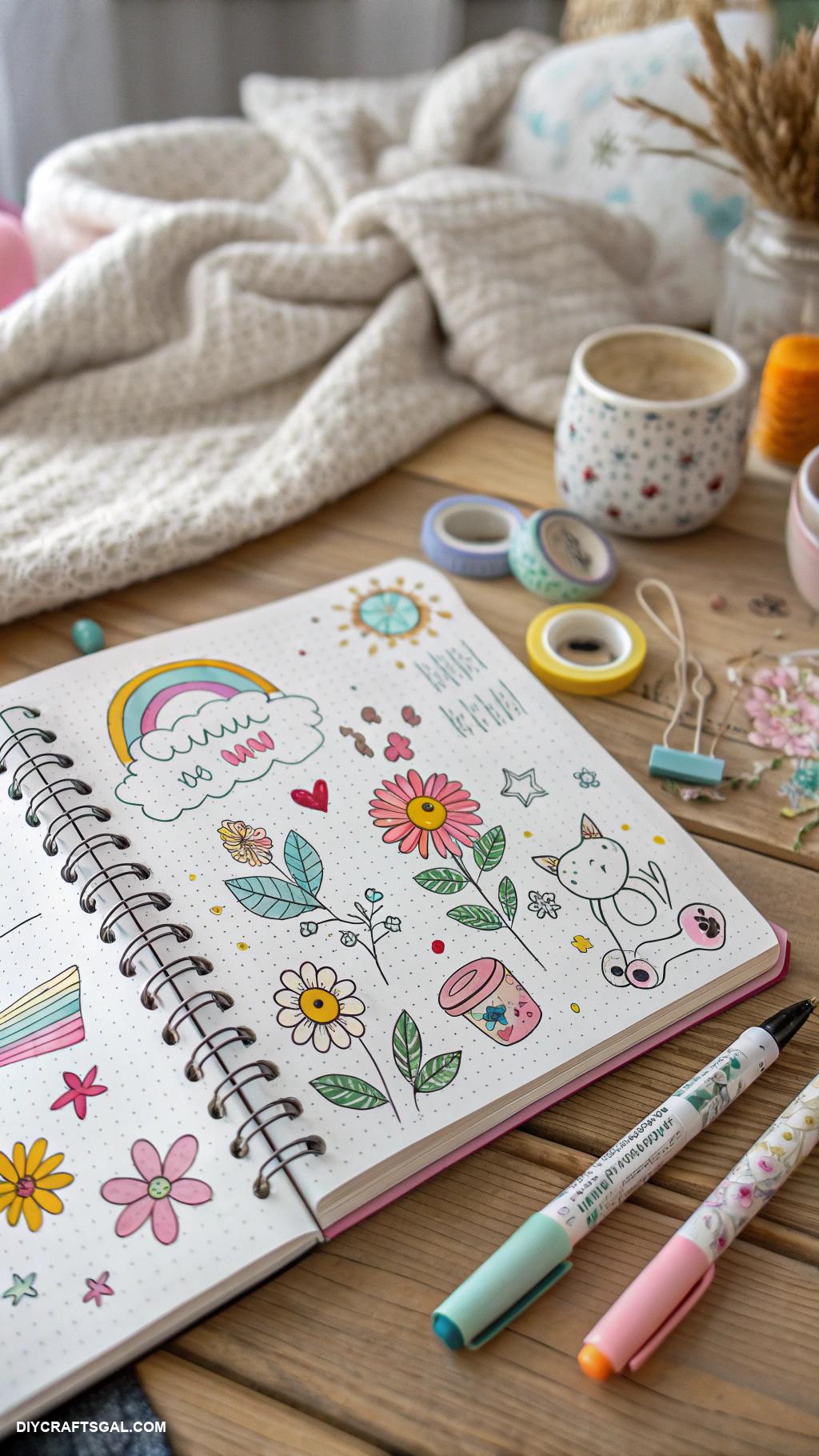 journal page inspo Weekly challenge doodle every day