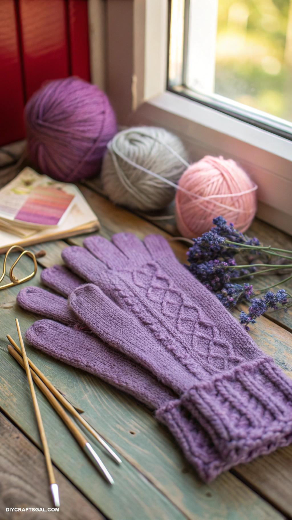 knitted gloves Gloves with integrated touch screen fingertips