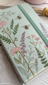 monthly journal cover ideas Nature inspired botanical illustrations