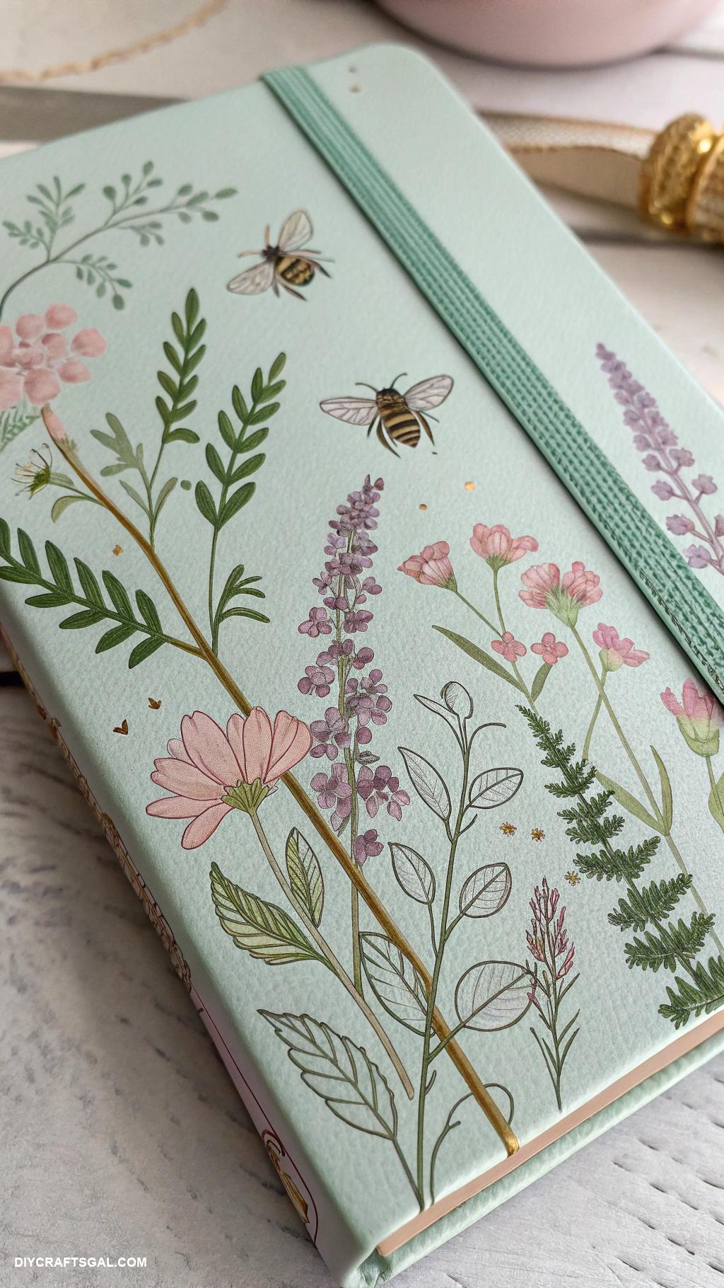 monthly journal cover ideas Nature inspired botanical illustrations