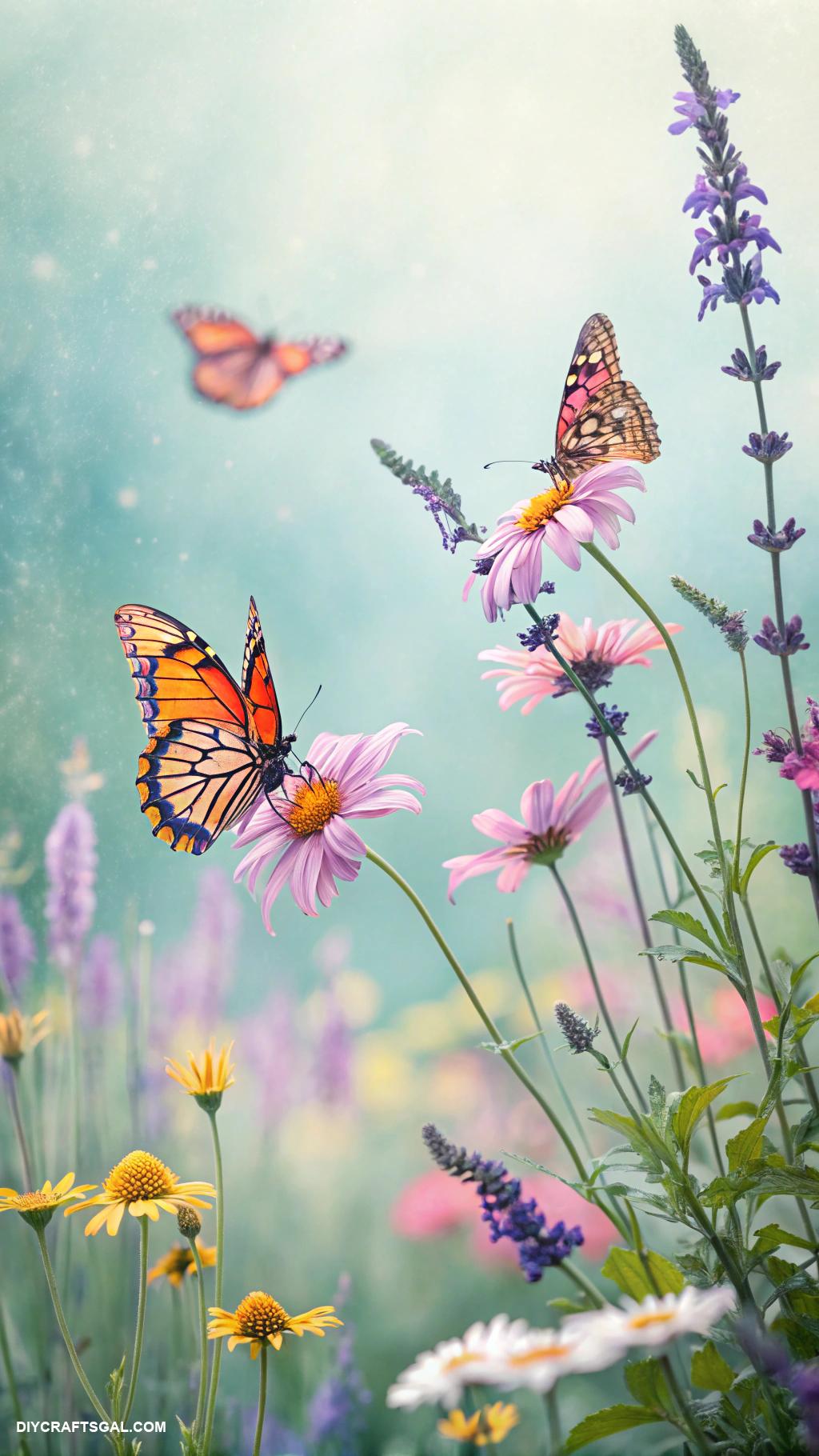 monthly journal cover ideas Watercolor butterfly garden