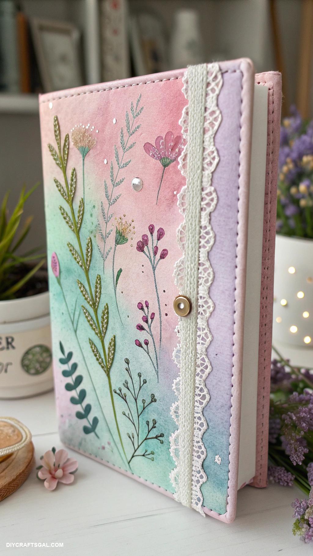 personal diary ideas Experiment with mixed media on covers