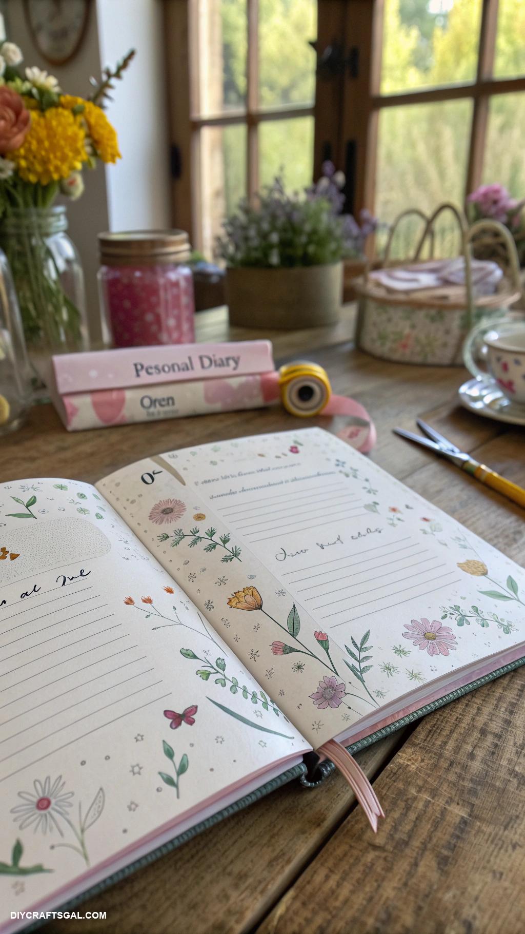 personal diary ideas Include inspirational quotes on each page