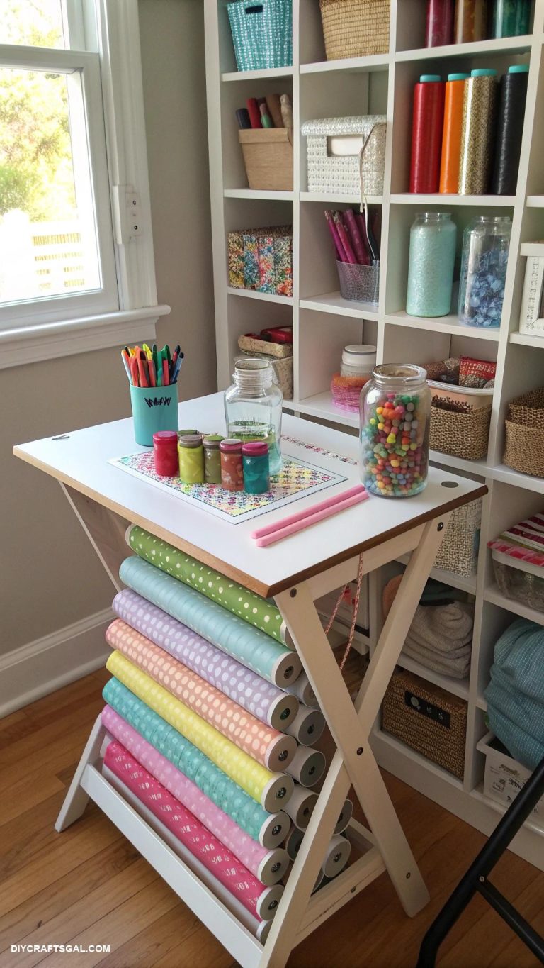 small craft rooms Foldable table for versatile crafting space
