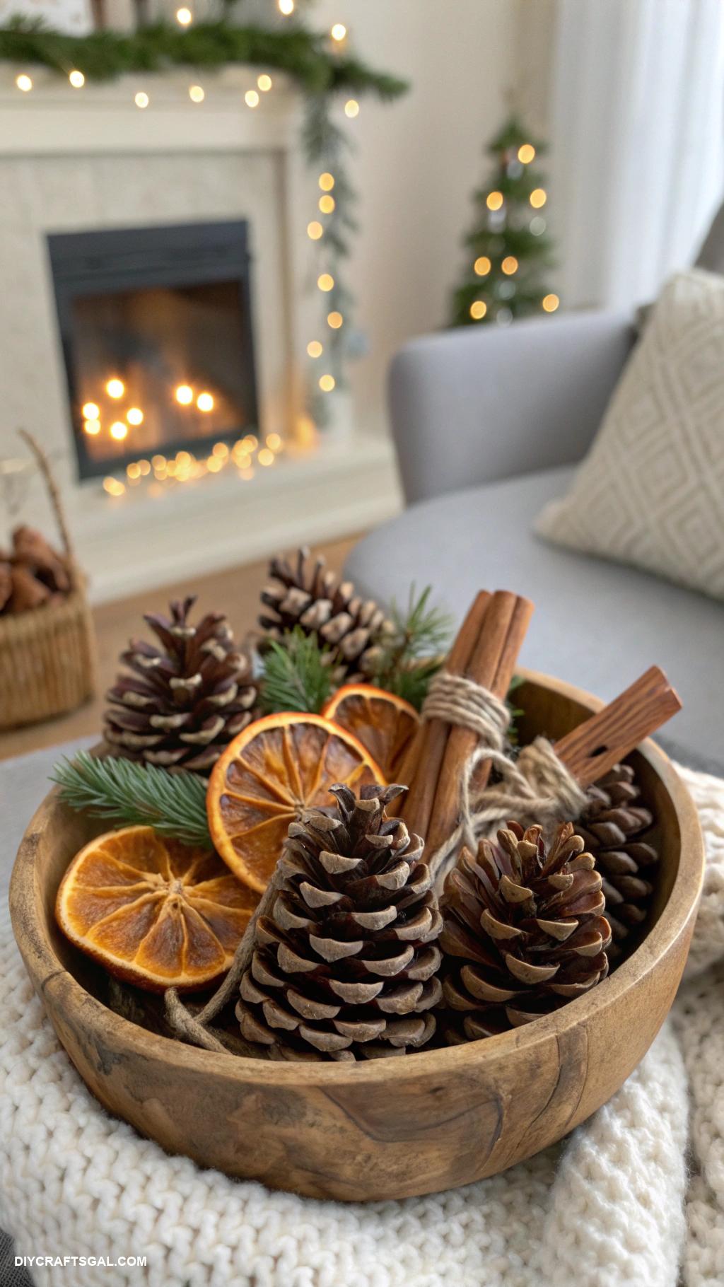 winter pinecone crafts Pinecone fire starters for winter warmth