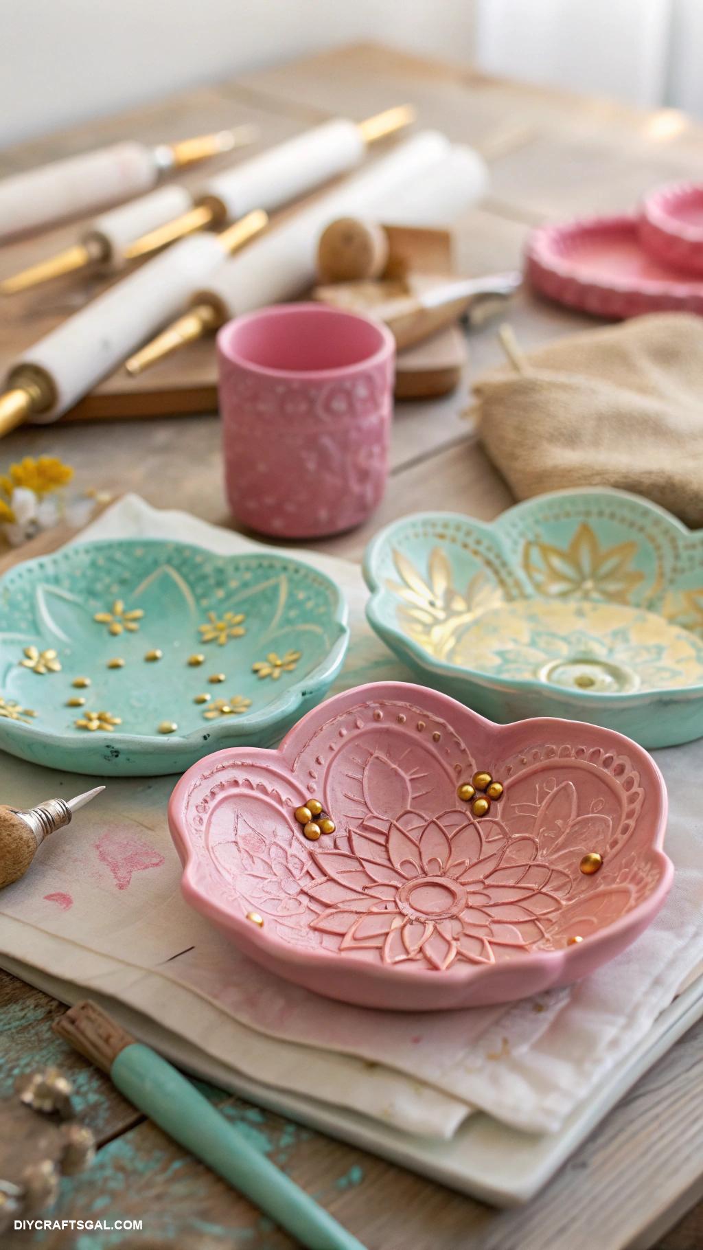 air dry clay projects Custom air dry clay jewelry dishes