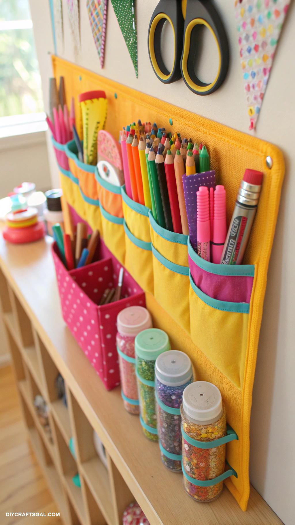 art cart organization for kids Repurposed shoe organizer for tools