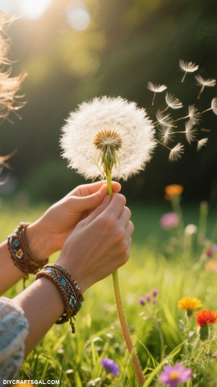 diy dandelion flower