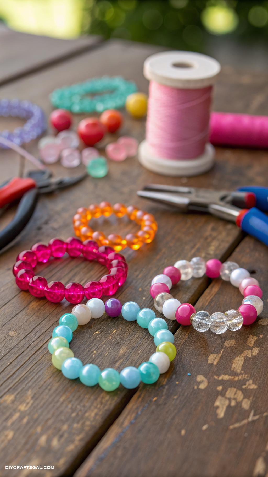 diy rings ideas Beaded stretchy friendship rings