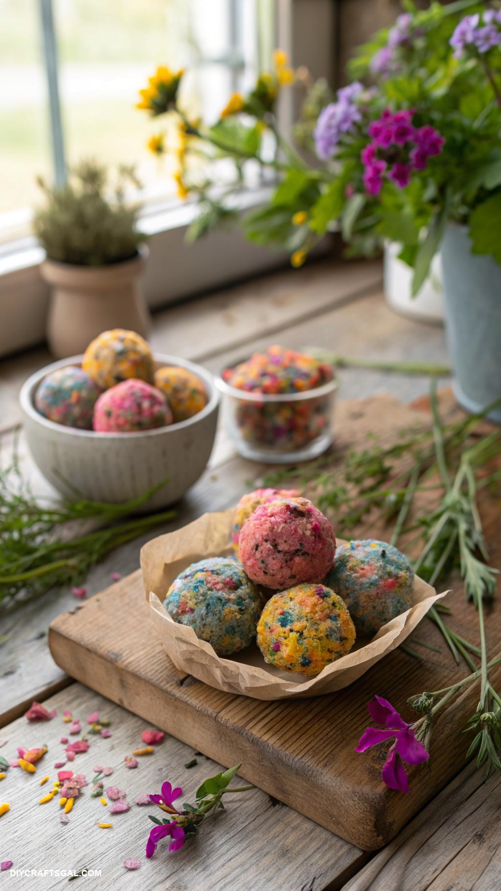 diy spring crafts for adults Recycled paper seed bombs for planting