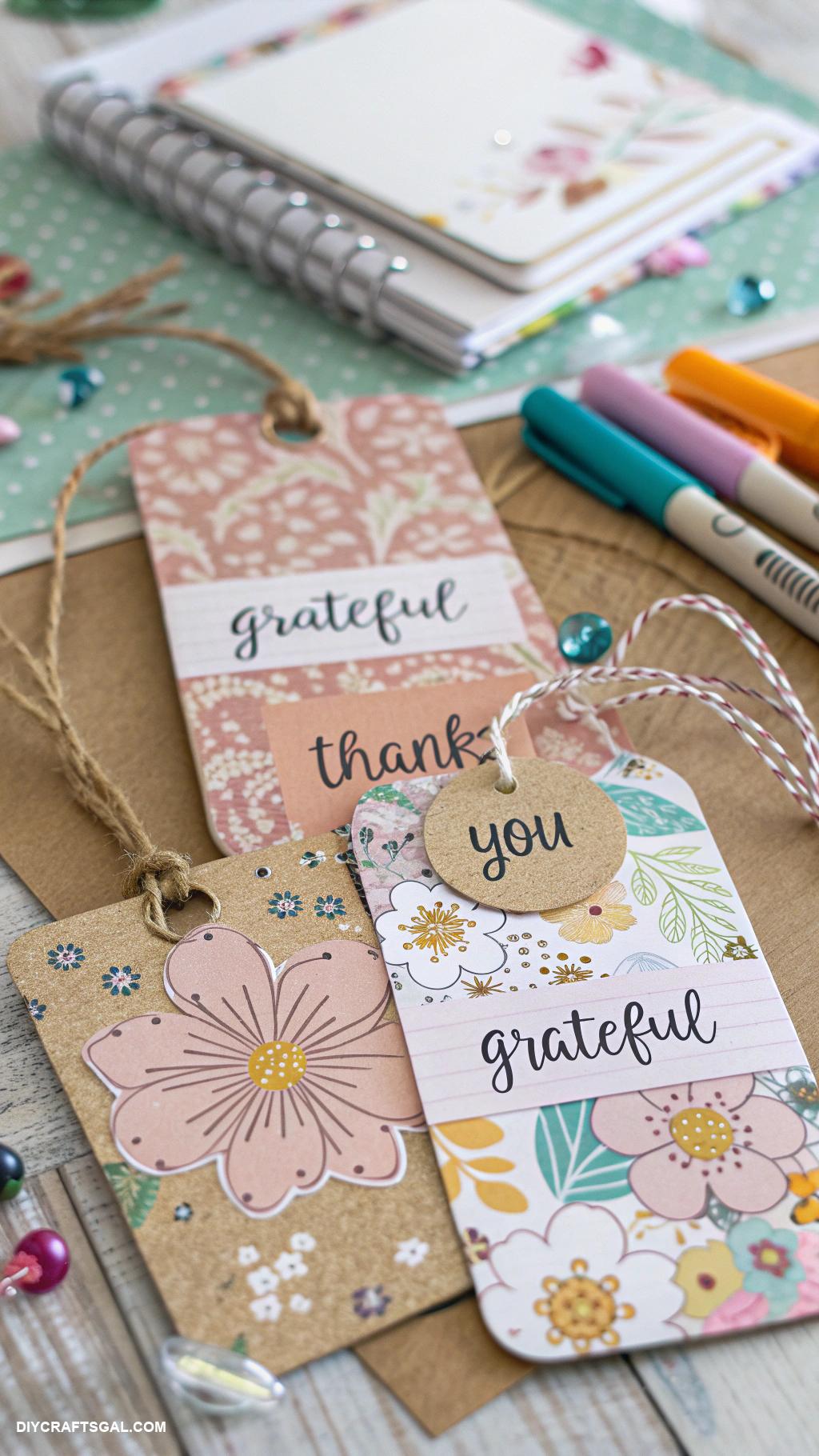 gratitude journaling ideas Personalized gratitude gift tags