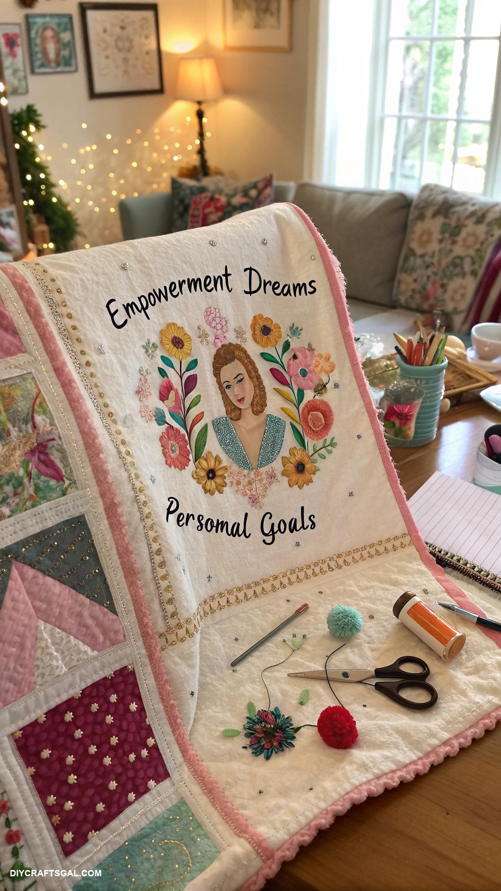 manifestation journal ideas Fabric patch manifesting quilt