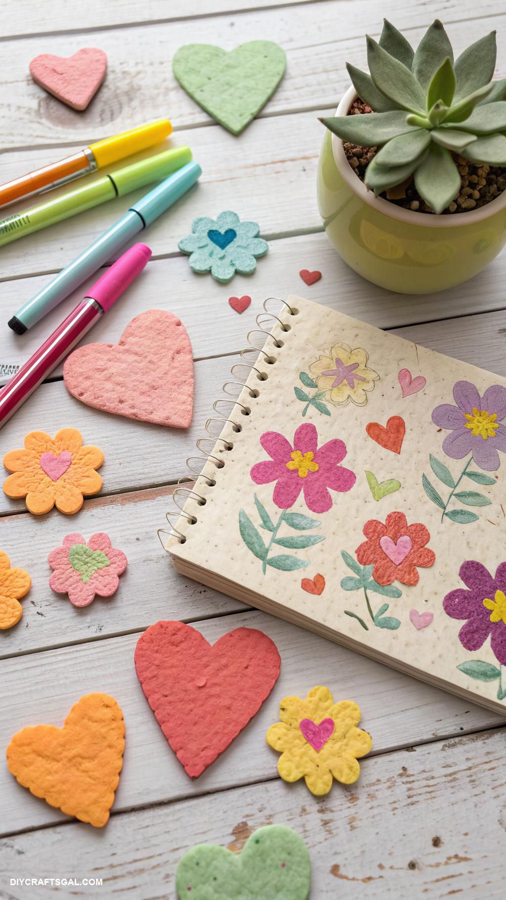 manifestation journal ideas Flower seed paper wishes