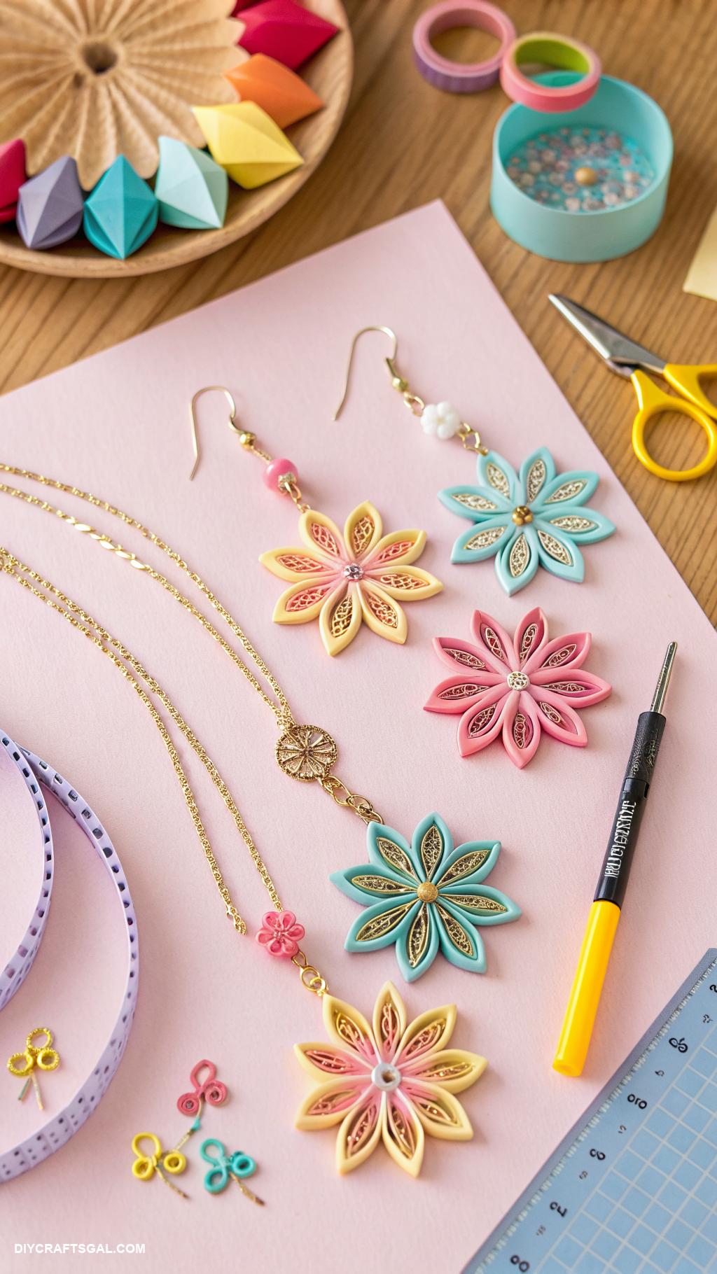 paper crafts DIY paper jewelry using scrap paper