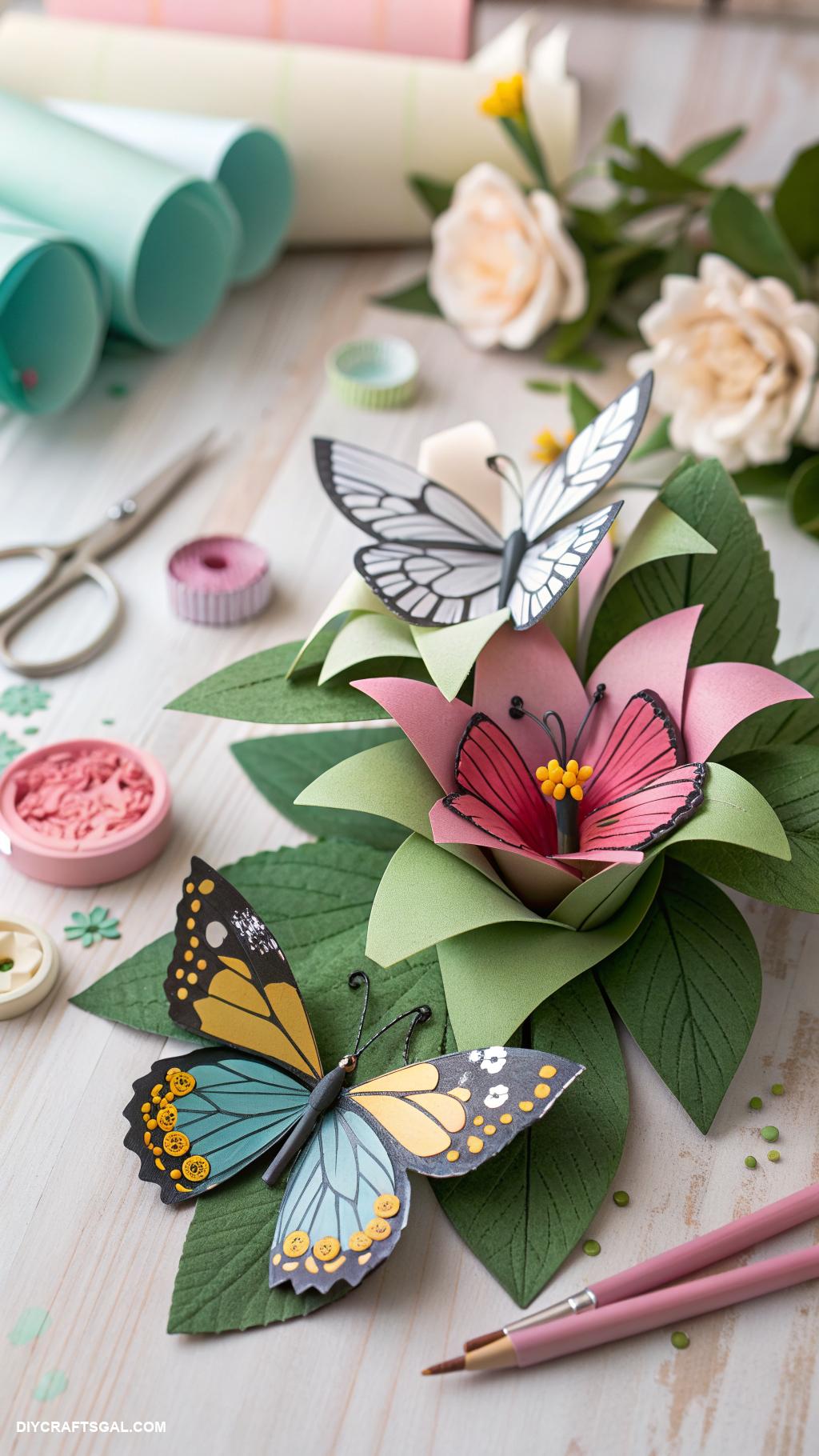 paper crafts Paper sculptures inspired by nature